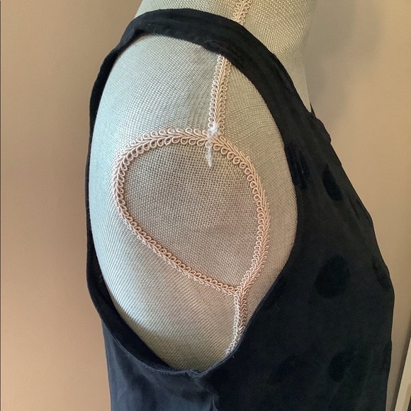 Xhilaration High Neck Black Polka Dot Dress - Picture 2 of 8